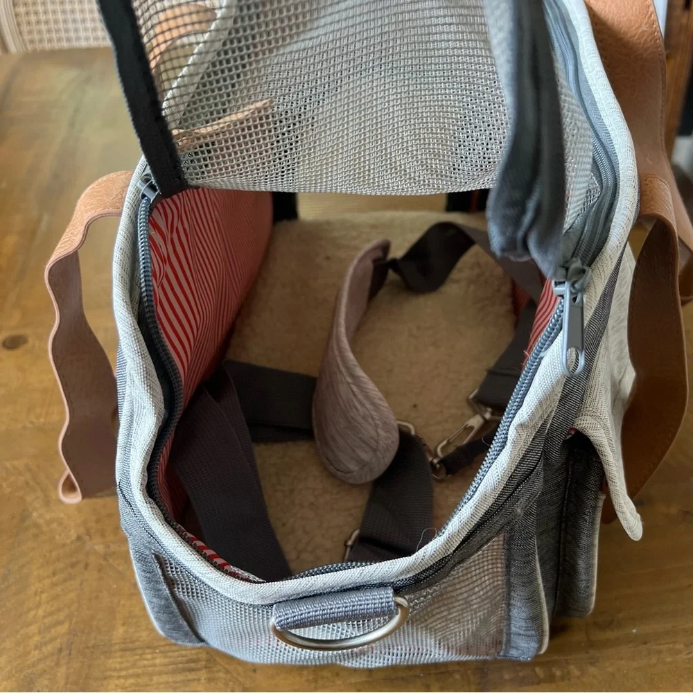 Top Paw Animal Carrier Dog Cat Soft Sided Tote Bag Storage